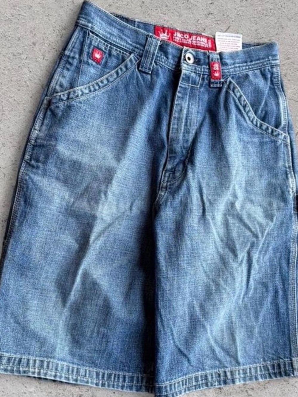 JNCO Blue Relaxed Fit Denim Jeans Shorts